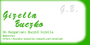 gizella buczko business card